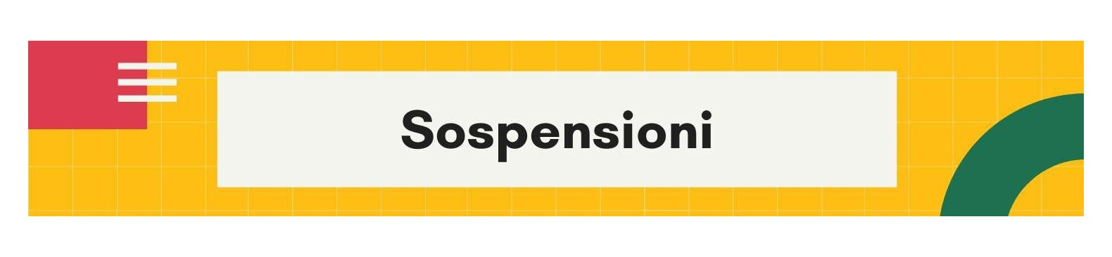 Sospensioni