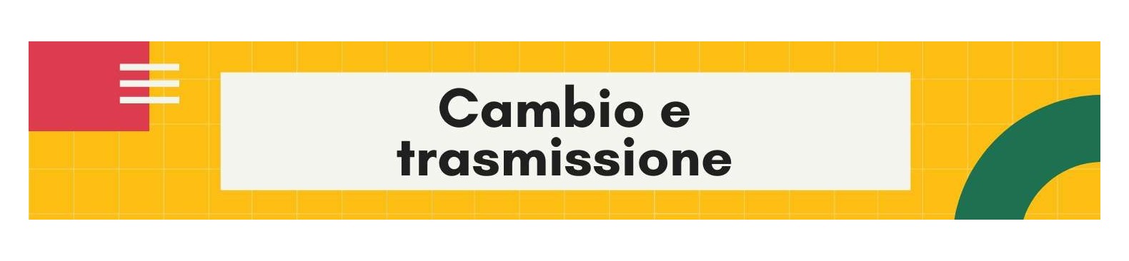 Cambio e trasmissione